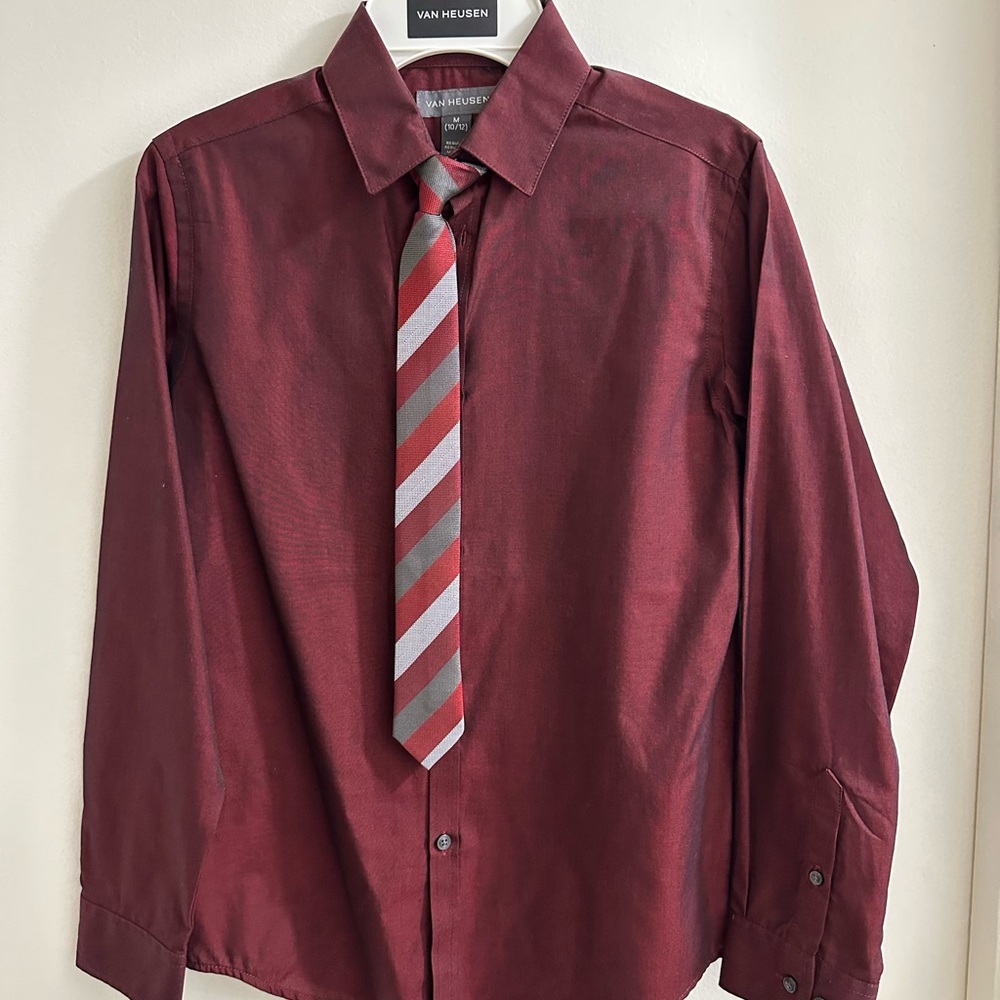 Van Heusen Deep Red Dress Shirt